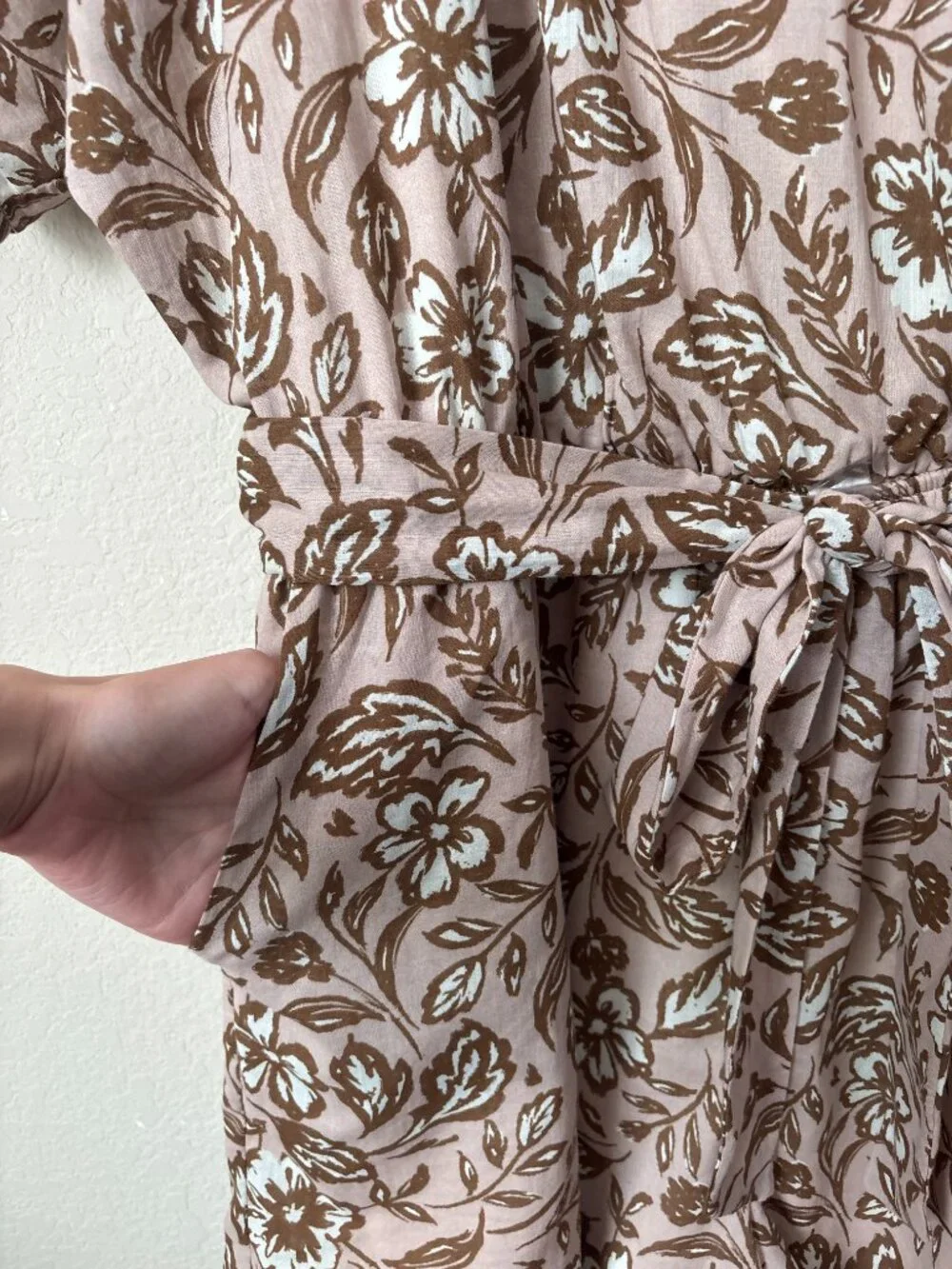 Baltic Born 2X Boho Floral Connor Flattering Tie Waist Romper - Picture 9 of 14